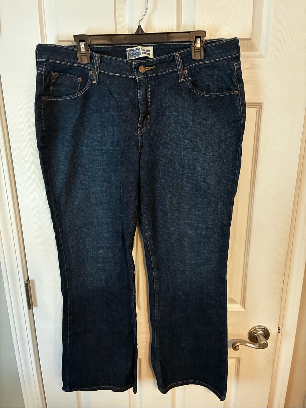 Signature by Levi Strauss Dark Indigo Low Rise Bootcut Jeans